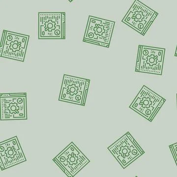Software testing line seamless pattern Illustrazione stock