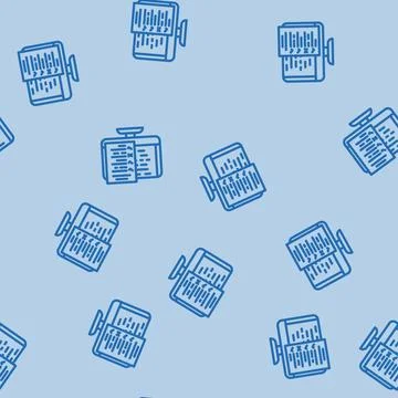 Software testing line vector seamless pattern Stock Illustration