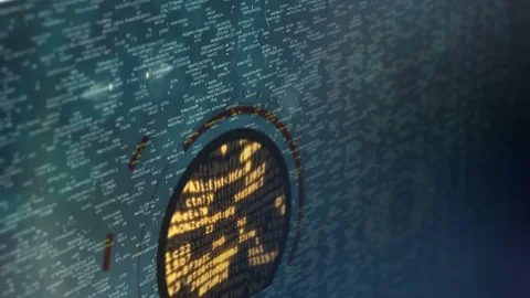 Software testing, malfunction detection, engineer looking for program bugs Stock Footage 91936385