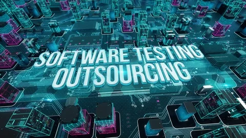 Software Testing Outsourcing with digital technology concept Stock Footage 103820705