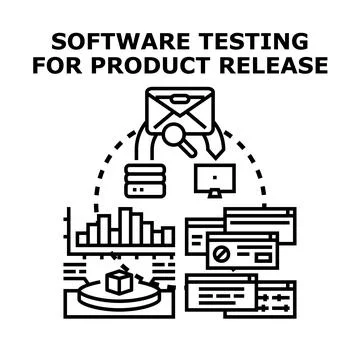 Software testing for product release and quality assurance 库存插图