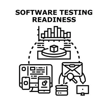 Software testing readiness for quality assurance process Stock-Illustration