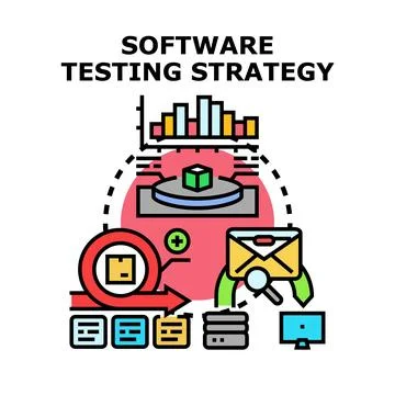 Software testing strategy development process and quality assurance イラスト素材