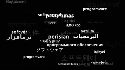 Software Translated in 43 Worldwide Languages Endless Looping 3d Zooming Word Stock Footage 145210421