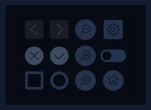 Software UI elements kit 스톡 일러스트