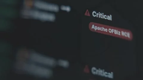 Software under cyber threats, real-time data Stock Footage 302714812
