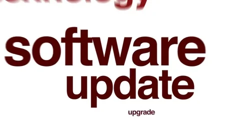 Software update animated word cloud. Видео 70869692