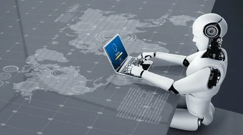 Software update on computer for modish version of device software 스톡 사진