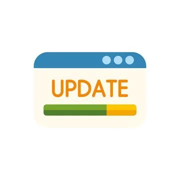 Software update installing progress bar on interface Stockillustratie