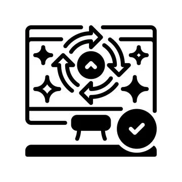 Software Update Line Icon, Outline Symbol for Version Upgrade, Patch Instal.. Stock Illustration