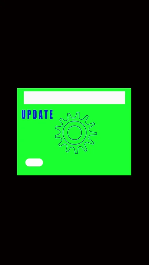 Software update loading animation green screen modern interface vertical vi.. Stock Footage 321629823