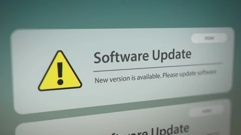 Software Update Notification on Smart Phone Stock Footage 117290739