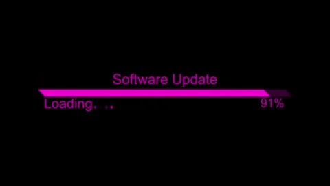Software Update Progress Bar Animated, Modern Animated Loading Bar, Progres.. Stock Footage 310469106