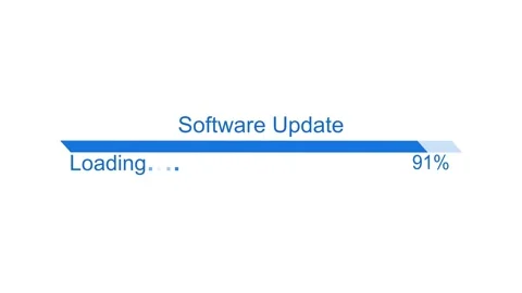 Software Update Progress Bar Animated, Modern Animated Loading Bar, Progres.. Stock Footage 310469272