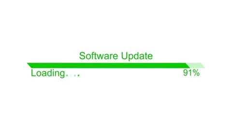 Software Update Progress Bar Animated, Modern Animated Loading Bar, Progres.. Video stock 310469311