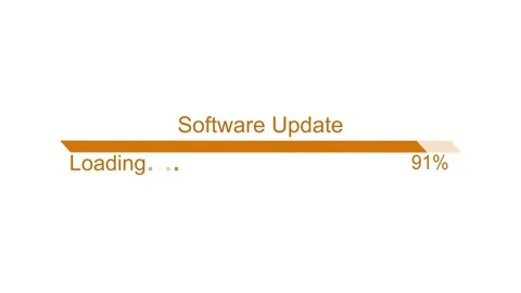 Software Update Progress Bar Animated, Modern Animated Loading Bar, Progres.. Video stock 310469318