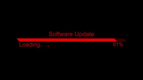 Software Update Progress Bar Animated, Modern Animated Loading Bar, Progres.. Video stock 310497737