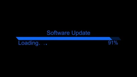 Software Update Progress Bar Animated, Modern Animated Loading Bar, Progres.. Video stock 310497742