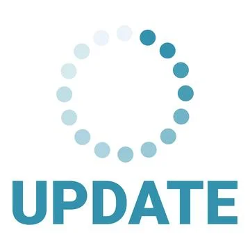 Software update progress bar showing updating status Stock Illustration