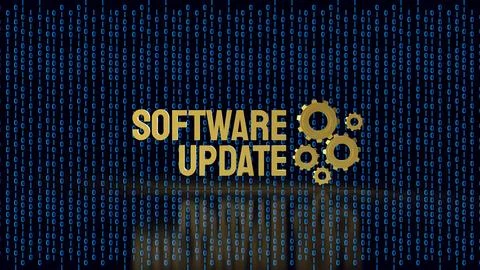 Software Update Technology For Secure Digital Innovation 3d render. Stock Illustration