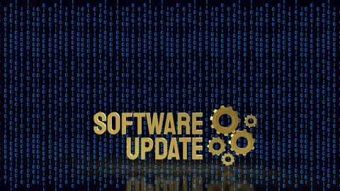 Software Update Technology For Secure Digital Innovation 3d render. Stock Illustration