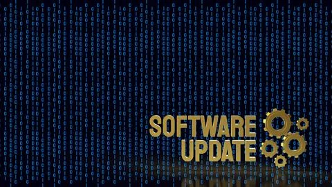 Software Update Technology For Secure Digital Innovation 3d render. Stock Illustration