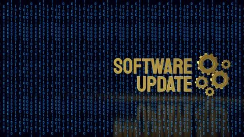 Software Update Technology For Secure Digital Innovation 3d render. Stock Illustration