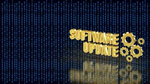 Software Update Technology For Secure Digital Innovation 3d render. Illustrazione stock