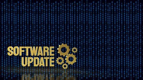 Software Update Technology For Secure Digital Innovation 3d render. Stock Illustration