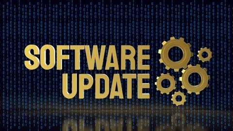 Software Update Technology For Secure Digital Innovation 3d render. Ilustración de archivo