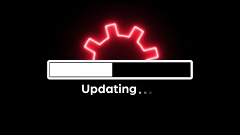 Software updating and process, System update icon set Animation Stock Footage 320893102