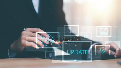 Software upgrade and update concept, Optimization in the new version and im.. 写真素材