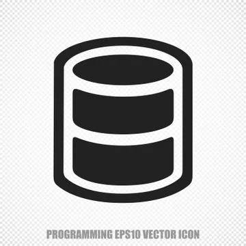 Software vector Database icon. Modern flat design Stockillustratie