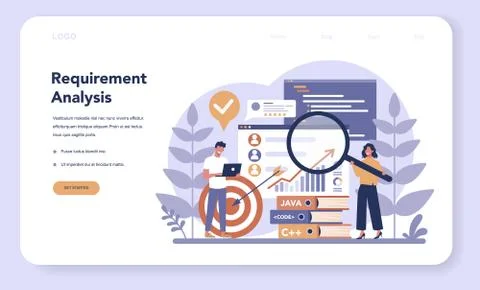 Software web banner or landing page. Idea of programming イラスト素材