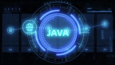 Software, web development, programming concept. Programming languages java .. Stock Footage 309361550