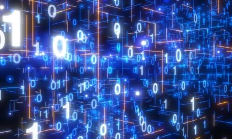 A Software, web development, programming concept. Abstract Programming 库存插图