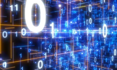 A Software, web development, programming concept. Abstract Programming Illustrazione stock