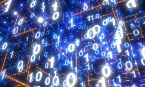 A Software, web development, programming concept. Abstract Programming 3d Stock Illustration