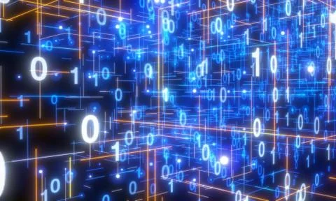 A Software, web development, programming concept. Abstract Programming Stockillustratie