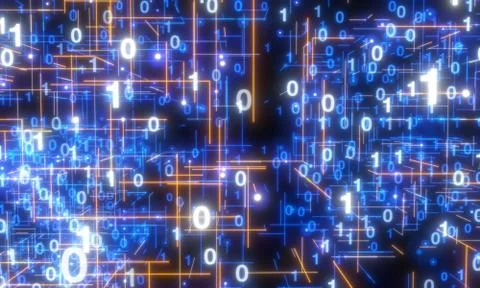 A Software, web development, programming concept. Abstract Programming 库存插图