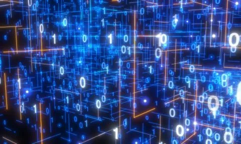 A Software, web development, programming concept. Abstract Programming 库存插图