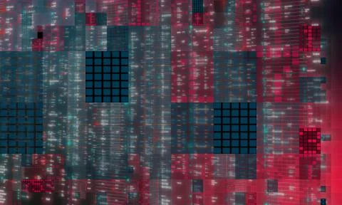 A Software, web development, programming concept. Abstract Programming  3d Stock Photos