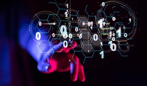 A Software, web development, programming concept. Abstract Programming 스톡 사진