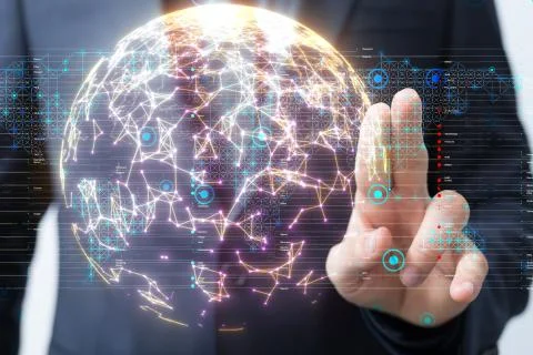 A Software, web development, programming concept. Abstract Programming 库存照片