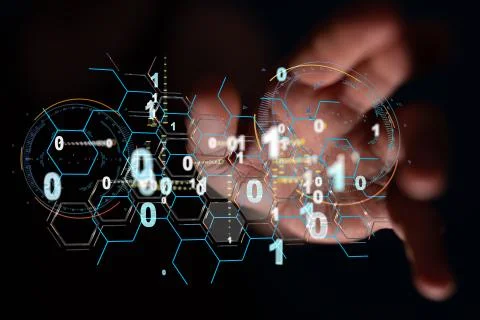 A Software, web development, programming concept. Abstract Programming Foto stock