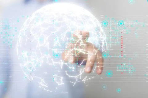 A Software, web development, programming concept. Abstract Programming Foto stock