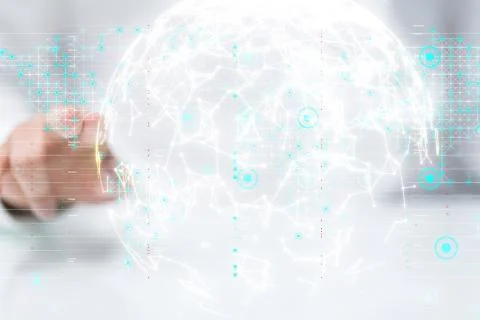 A Software, web development, programming concept. Abstract Programming Foto stock