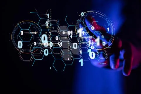 A Software, web development, programming concept. Abstract Programming Foto stock