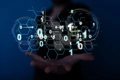 A Software, web development, programming concept. Abstract Programming Foto stock