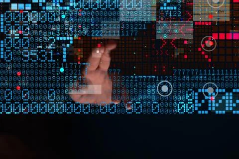 A Software, web development, programming concept. Abstract Programming 库存照片